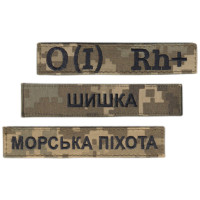 Name, Blood Type, Branch Patches