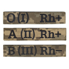 Blood type MM-16 camo tab of the Armed Forces of Ukraine