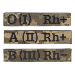 Blood type MM-16 camo tab of the Armed Forces of Ukraine