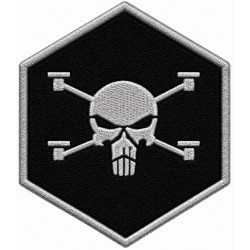 Нашивка Батальона Силы беспилотных систем Flying Skull ВСУ Нашивка Батальона Силы беспилотных систем Flying Skull ВСУ