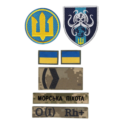 Ukrainian Marine Infantry Set Patches