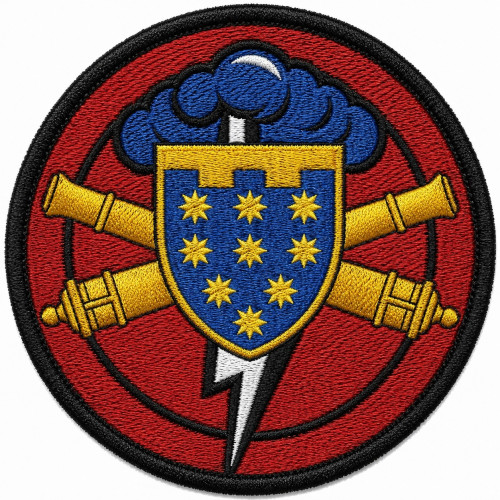 Artillery battery Patch of the 108th Separate Brigade Patch of the Territorial Defense Forces