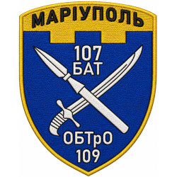 107th Separete Battalion Patch of 109th Separate Brigade of the Territorial Defense Forces of Ukraine 107th Separete Battalion Patch of 109th Separate Brigade of the Territorial Defense Forces of Ukraine