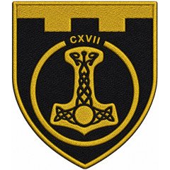 Artillery Battery Patch of 117th Separate Brigade Patch of the Territorial Defense Forces of Ukraine
