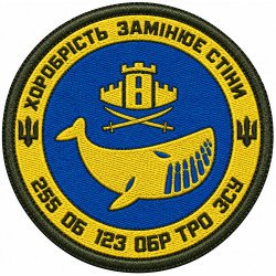 Abzeichen des 255. Bataillons der 123. Selbstständigen Brigade der Territorialverteidigungskräfte der Ukraine #1