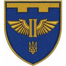 Abzeichen des 2. Bataillons der 123. Selbstständigen Brigade der Territorialverteidigungskräfte der Ukraine