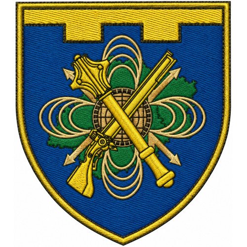 Abzeichen des 374. Fernmeldeknotens der Territorialverteidigungskräfte Abzeichen des 374. Fernmeldeknotens der Territorialverteidigungskräfte