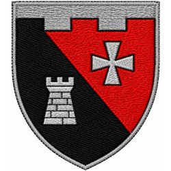 Ärmelabzeichen des 1226. Pionierbataillons der Territorialverteidigungskräfte der Ukraine Ärmelabzeichen des 1226. Pionierbataillons der Territorialverteidigungskräfte der Ukraine