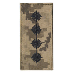 Captain Rank Insignia of the Armed Forces of Ukraine OF-3 Captain Rank Insignia of the Armed Forces of Ukraine OF-3
